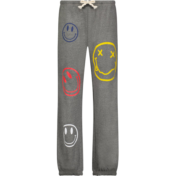 Multi Smile Grey Sweatpants
