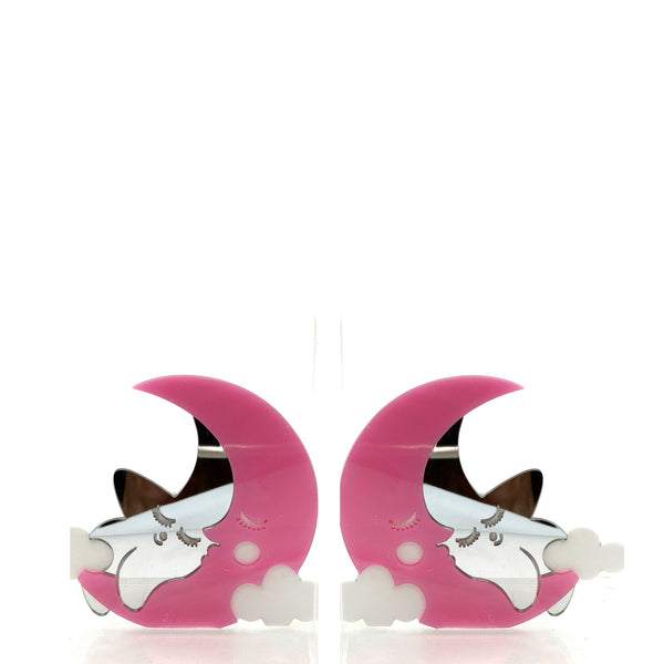 Acrylic Moon Pink Bookends