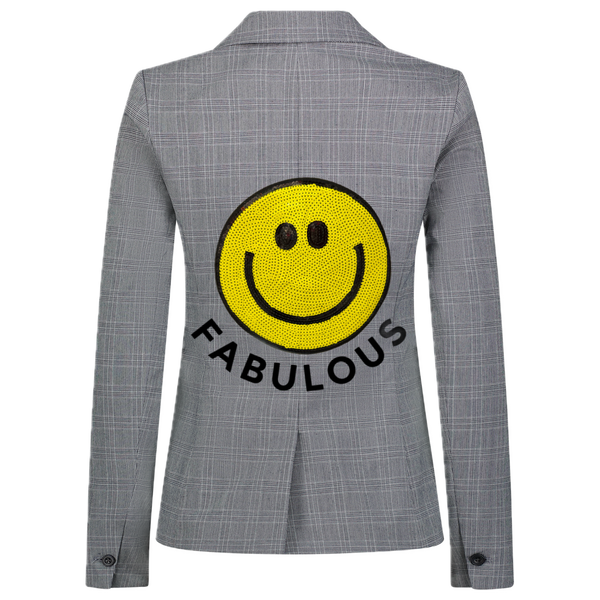 Fabulous Smile - Black Plaid Blazer SAMPLE SALE