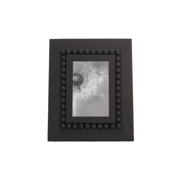GiGi Black 4x6 Photo Beaded Farmhouse Wood Picture Frame