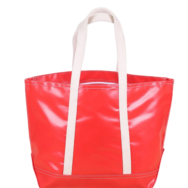 Big Water Resistant Beach Tote Red
