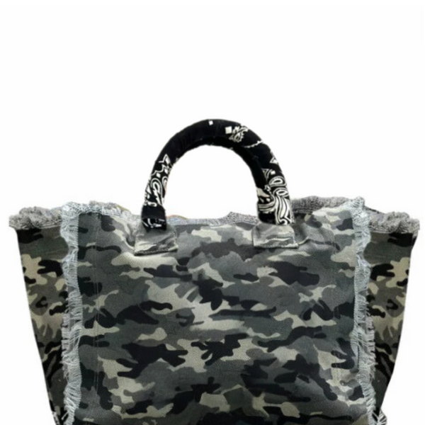 Plain Fringe Canvas Bag
