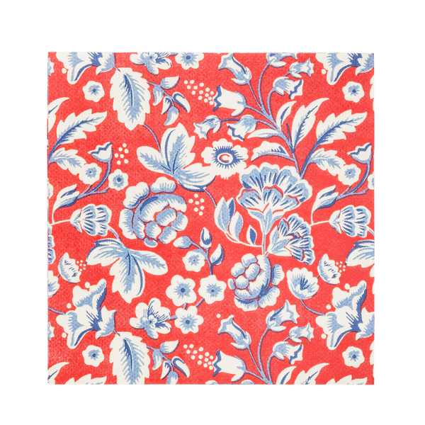 Hamptons Floral Paper Cocktail Napkin