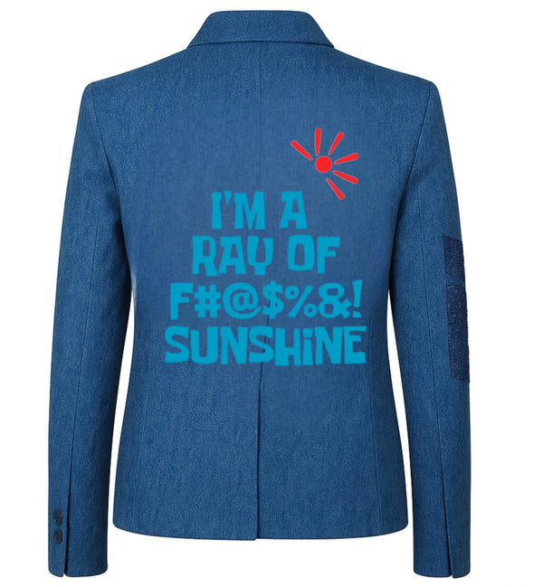 Ray Of Sunshine Blazer - Denim Size SAMPLE SALE
