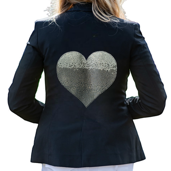Crystals Ombre Heart Blazer