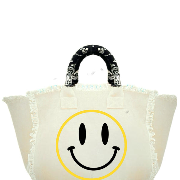 Smile Original Fringe Canvas Bag
