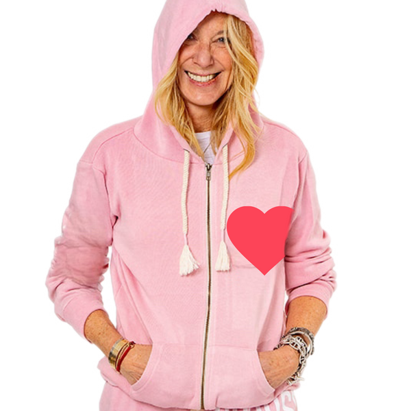 Heart Zip Up Hoodie SAMPLE SALE
