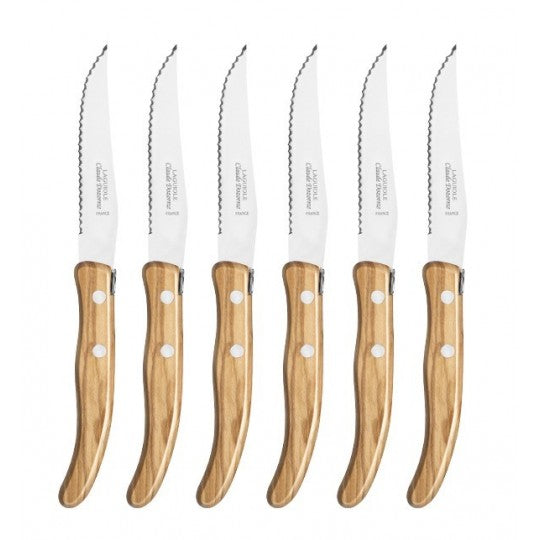Wood Handle Cutlery Fork Knife Set