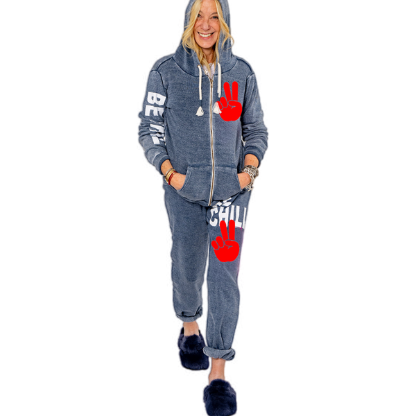 Be Chill Zip Up Hoodie