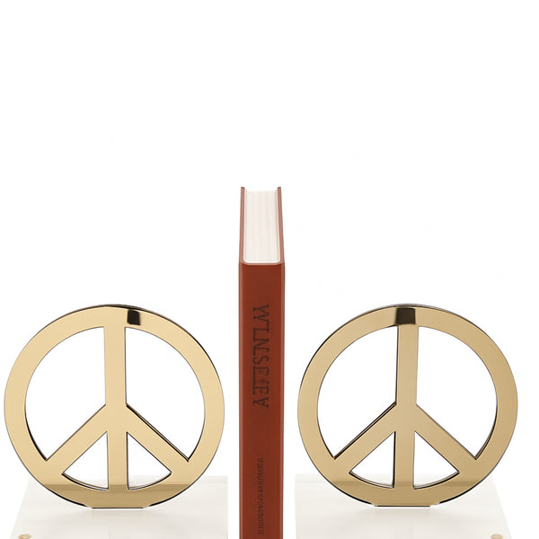 Acrylic Peace Bookends