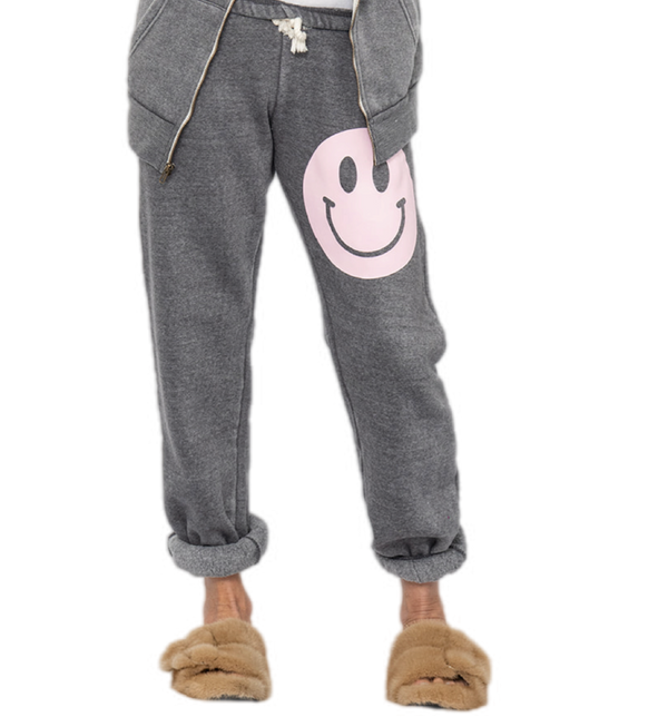 Pink Smile Zip Up Soft Hoodie