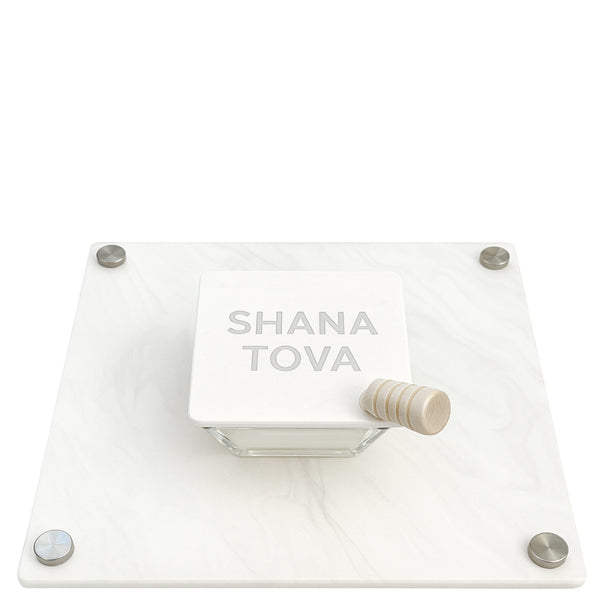 Acrylic Honey Apples Tray Rosh Hashanah Gift
