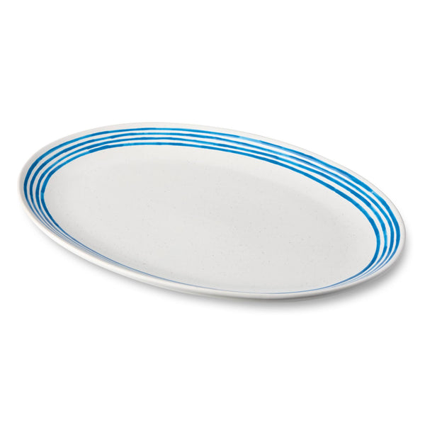 Dockside Blue Oval Platter 16 x 12