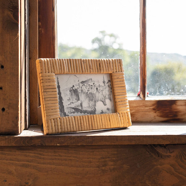 Angela 4x6 Photo Wrapped Rattan Picture Frame