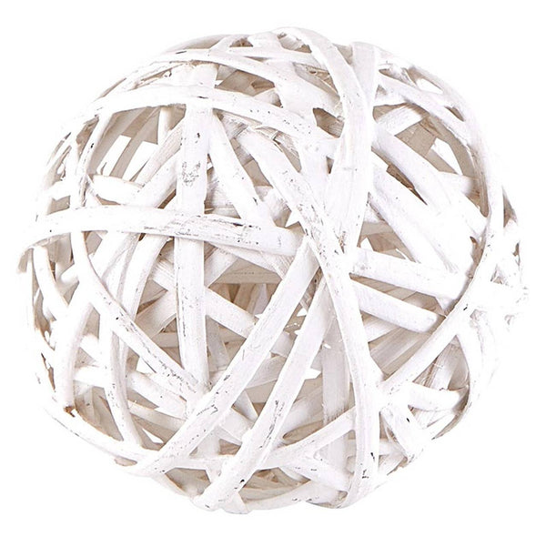 White Rattan Ball - Small