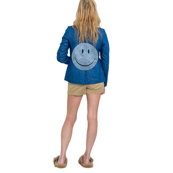 Crystal Smile Blazer Navy SAMPLE SALE