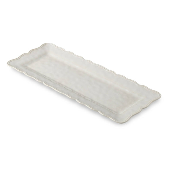 Cream Melamine Rectangular Platter 19