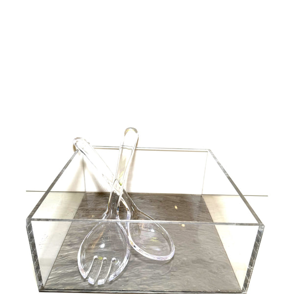 Acrylic Square Salad Bowl
