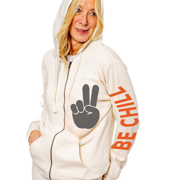 Be Chill Coconut Zip Up Hoodie