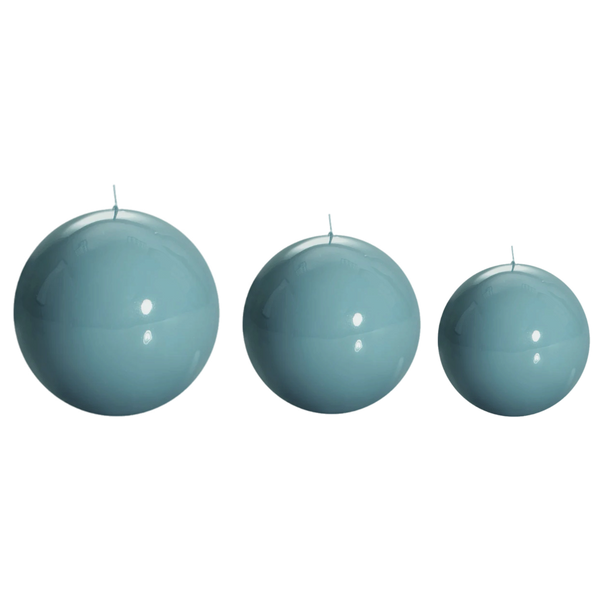 Sphere Ball Teal Candle