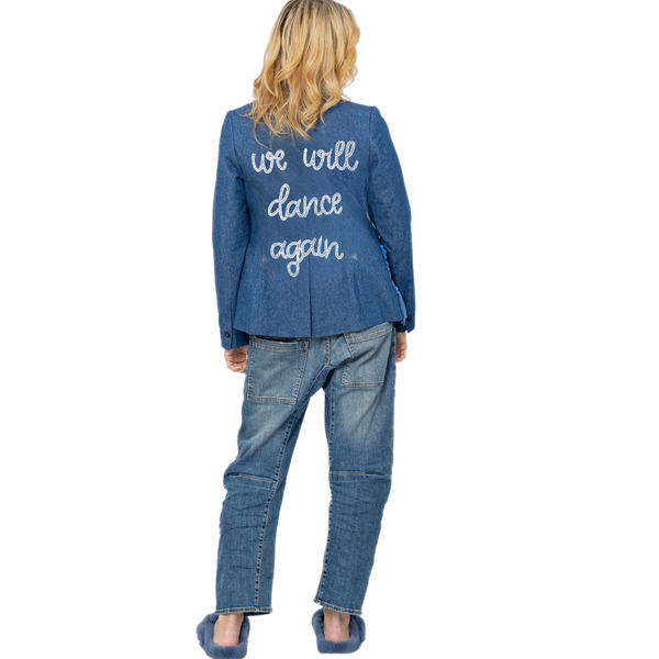 Crystal We Will Dance Blazer - Denim