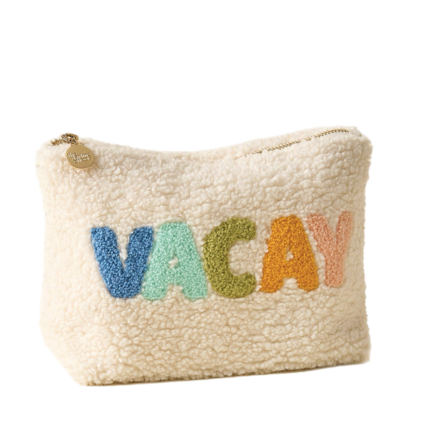 Cream Teddy Pouch - Vacay