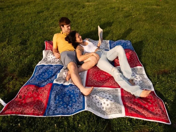 RWB Bandana Blanket Cotton Patchwork