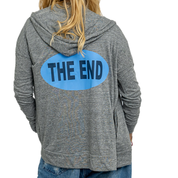 Jersey Zip Up Hoodie The End