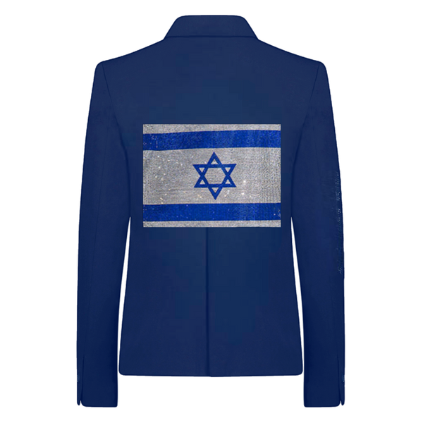 Crystal Israel Flag Blazer