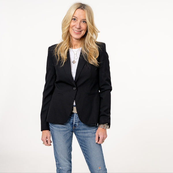 Crystal Israel Flag Blazer