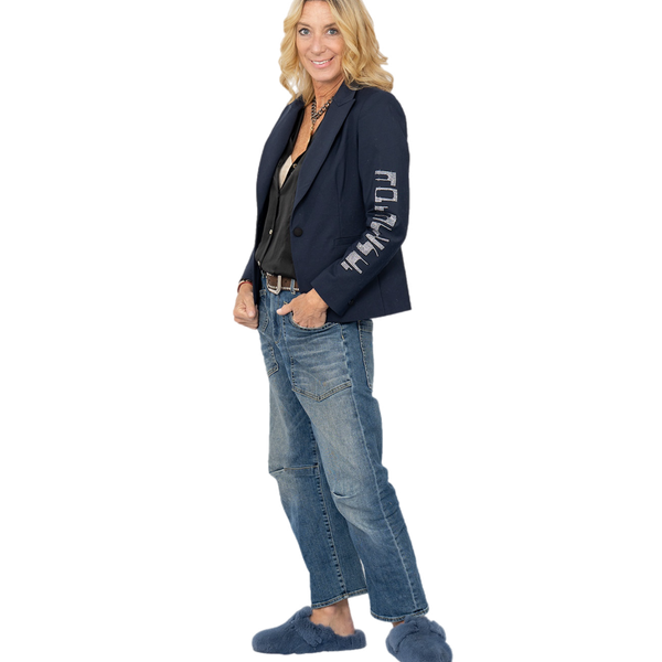 AM Israel Chai Sleeve Blazer