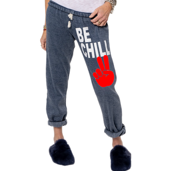 Be Chill Navy Sweatpants