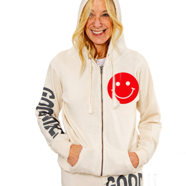 Good Vibes Zip Up Hoodie
