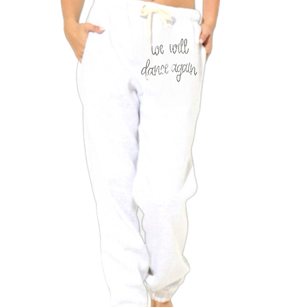 We Will Dance Sweatpants WHT SAMPLE SALE