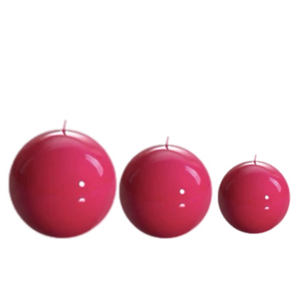 Sphere Ball Magenta Candle