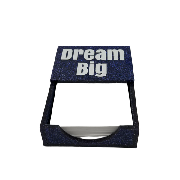 Dream Big Acrylic Lucite Paper Holder