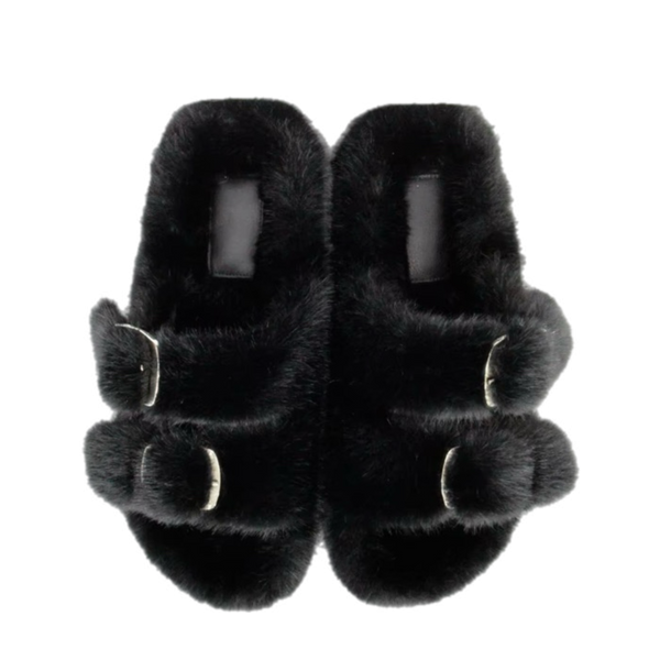 Faux Luxe Fur Sandals