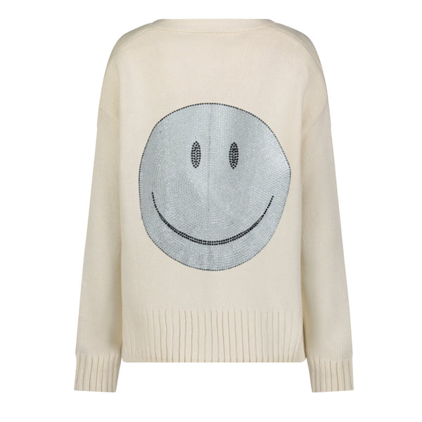 Chunky Smile Cardigan Winter White
