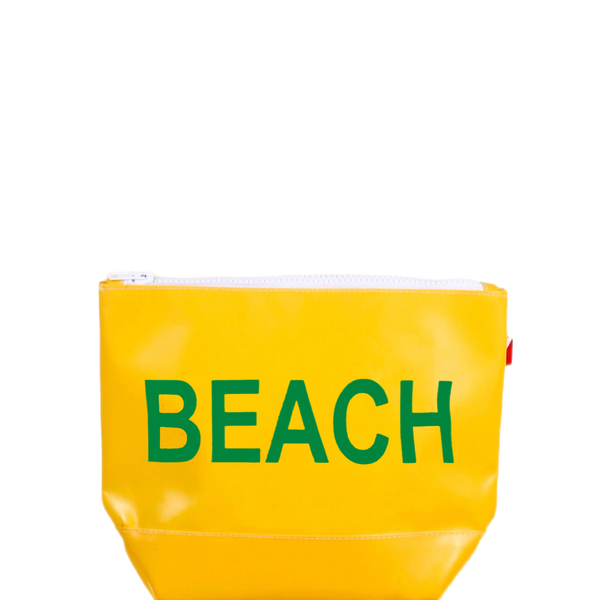 Water Resistant Zipper Pouch Yellow
