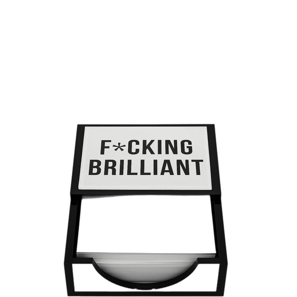 F Brilliant Acrylic Lucite Paper Holder