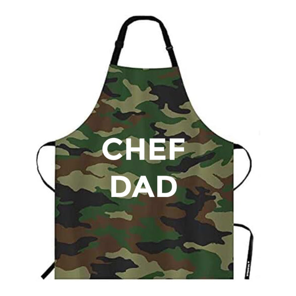 Custom Camouflage BBQ Apron – Personalized Gift