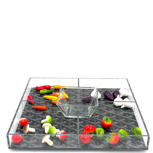 Acrylic Swivel Crudite Designer