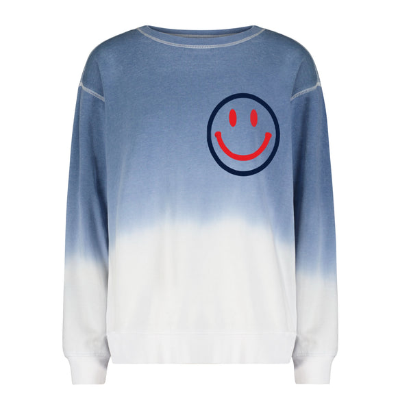 Smile Have a Nice Day Ombre Sweatshirt