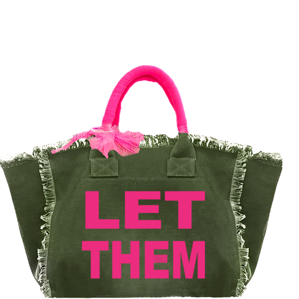 LET Fringe Canvas Bag
