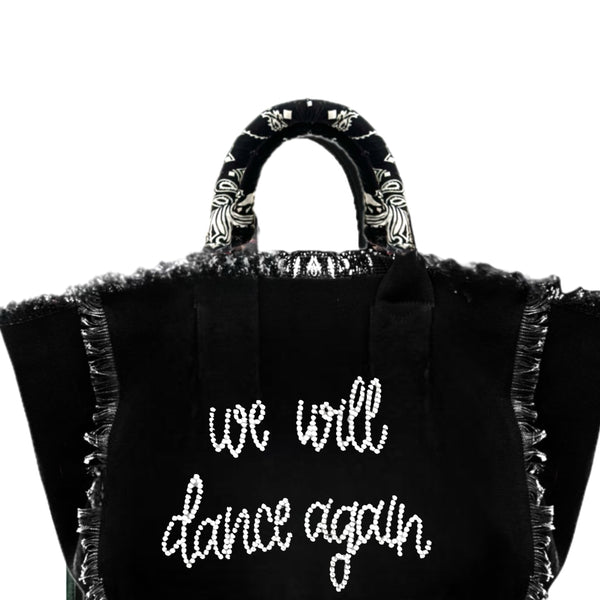 We Will Dance Canvas Fringe Bag