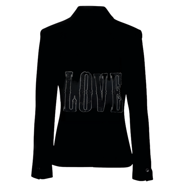 Crystal Black Vintage Love Blazer