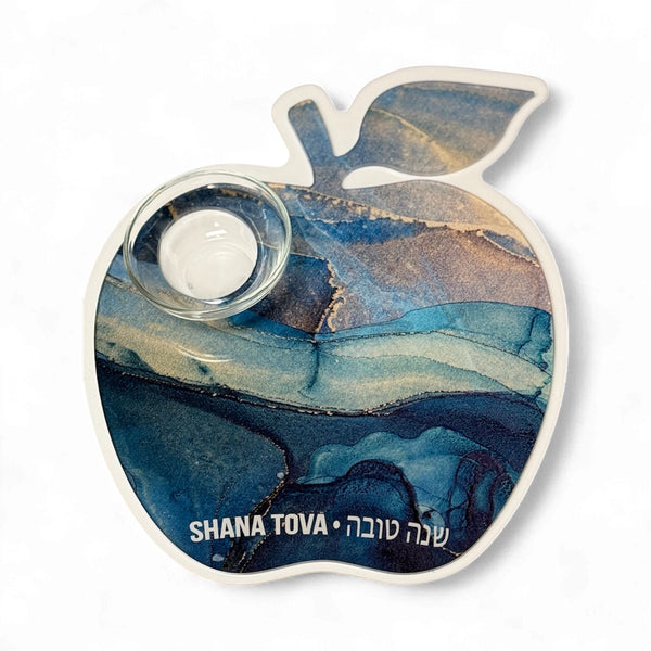 Apple Shapped Acrylic Honey Tray with Stick –