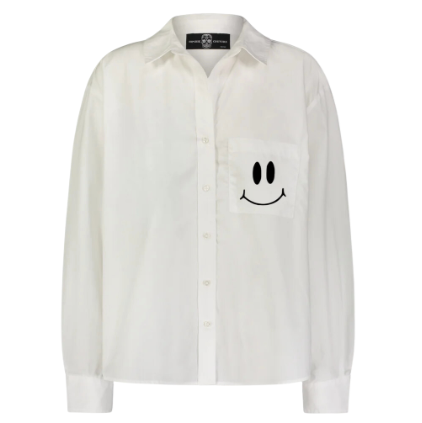 Inside Smile White Button Down