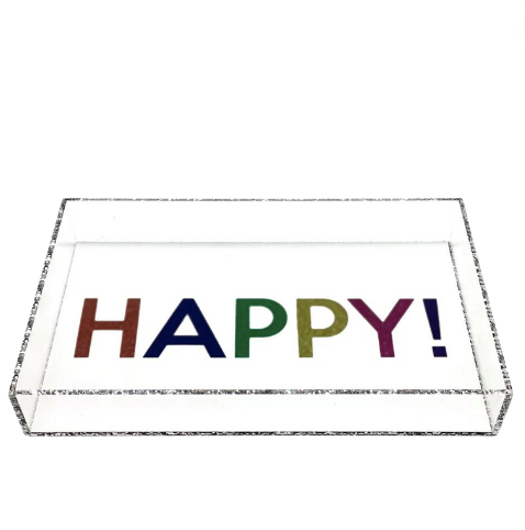 Acrylic Multi Happy Tray