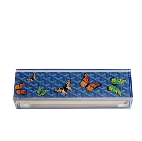 Acrylic Rummikub Blue Butterflies Game